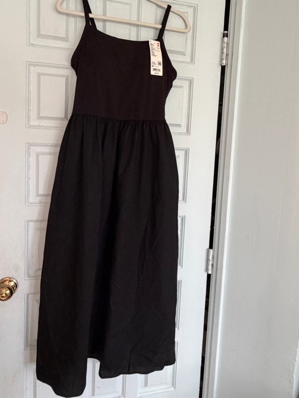 Uniqlo Black Spaghetti-Strap Sundress